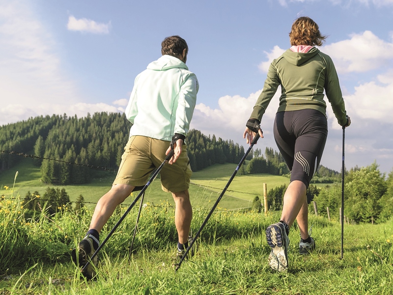 Nordic walking has developed to a sport trend