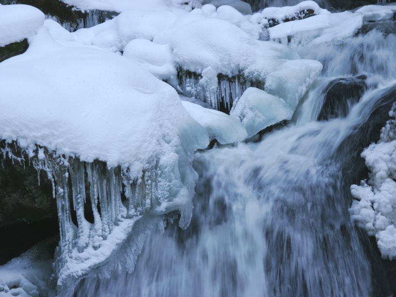 Wasserfall Winterimpressionen